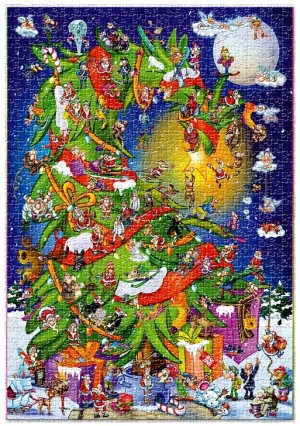 Roovi: Christmas Tree (1000) verticale puzzel