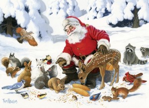 Cobble Hill: Santa Claus and Friends (350XL) Family puzzel