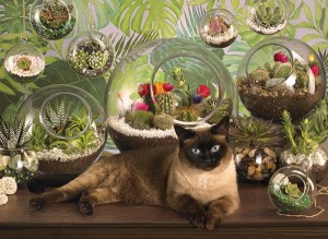 Cobble Hill: Terrarium Cat (1000) legpuzzel