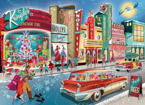 Cobble Hill: Vintage Main Street (1000) kerstpuzzel