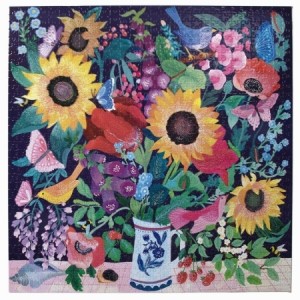 Eeboo: Summer Bouquet (1000) vierkante puzzel