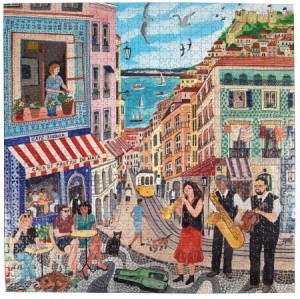 Eeboo: Lisbon (1000) vierkante puzzel