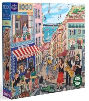 Eeboo: Lisbon (1000) vierkante puzzel