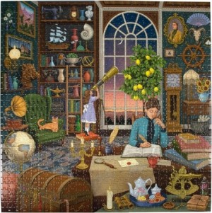 Eeboo: Alchemist's Library (1000) vierkante puzzel