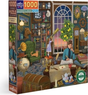 Eeboo: Alchemist's Library (1000) vierkante puzzel