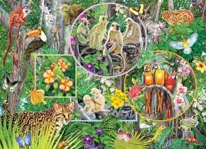 Cobble Hill: Rainforest Magic (350XL) Family puzzel