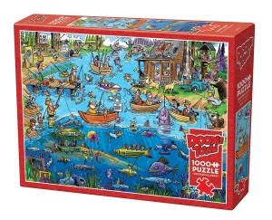 Cobble Hill: Doodletown - Gone Fishing (1000) cartoon puzzel
