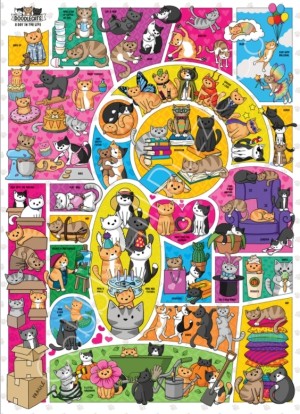 Cobble Hill: Doodlecats (1000) verticale puzzel