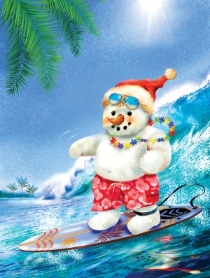 SunsOut: Surfin Santa (300XL) verticale puzzel