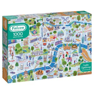 Falcon Contemporary: London Sightseeing (1000) legpuzzel