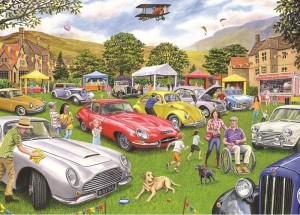 Otter House: Village Motor Show (1000) legpuzzel
