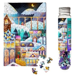 Micro Puzzles: Alpine Village Holiday (150) verticale minipuzzel