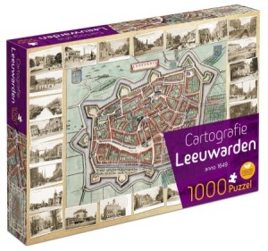 Tucker's Fun Factory: Cartografie Leeuwarden (1000) legpuzzel