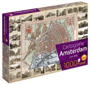 Tucker's Fun Factory: Cartografie Amsterdam (1000) legpuzzel