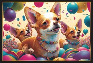 Piece of Mind: Chihuahua Feest (1000) hondenpuzzel