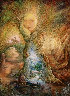 Grafika: Josephine Wall - Willow World (2000) verticale puzzel