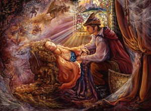 Grafika: Josephine Wall - Sleeping Beauty (2000) legpuzzel