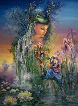 Grafika: Josephine Wall - Undine (2000) verticale puzzel