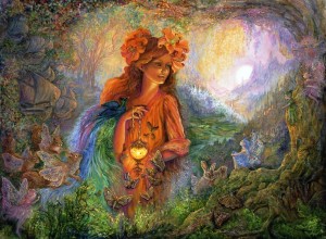 Grafika: Josephine Wall - Lighting the Way (2000) legpuzzel