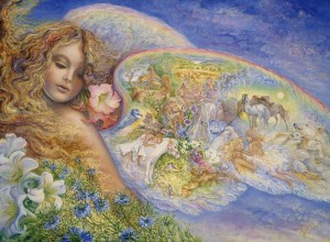 Grafika: Josephine Wall - Wings of Love (2000) legpuzzel