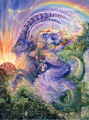 Grafika: Josephine Wall - Zodiac Sign Capricorn (2000) verticale puzzel