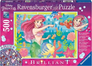 Ravensburger: Briljant Puzzle - Disney Ariël (500) disneypuzzel