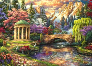 Grafika: Chuck Pinson - Peace in the Garden (500) legpuzzel