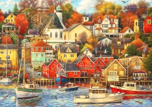 Grafika: Chuck Pinson - Good Times Harbor (2000) legpuzzel