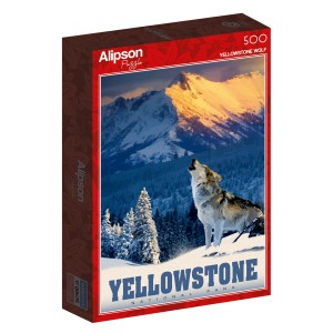 Alipson: Yellowstone Wolf (500) verticale puzzel