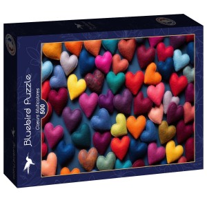 Bluebird: Coeurs Multicolores (500) legpuzzel