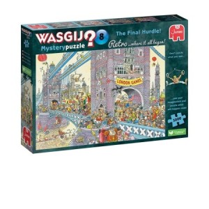 Jumbo: Wasgij Retro Mystery 8 - The Final Hurdle (1000) legpuzzel