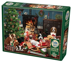 Cobble Hill: Christmas Puppies (1000) kerstpuzzel