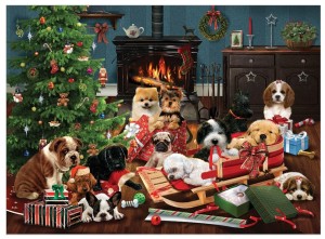 Cobble Hill: Christmas Puppies (1000) kerstpuzzel