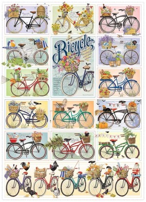 Cobble Hill: Bicyles (1000) verticale puzzel