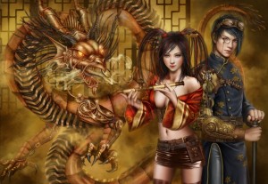 Grafika: Chasing the Dragon - Cris Ortega (1000) fantasypuzzel