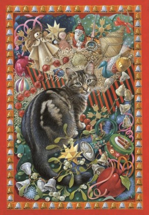 Grafika: Octopussy with Christmas Decoration (1000) verticale puzzel