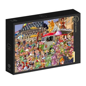 Grafika: Francois Ruyer - The Lille Braderie (1000) legpuzzel