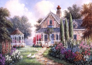 Grafika: Dennis Lewan - Elmira's Cottage (1000) legpuzzel