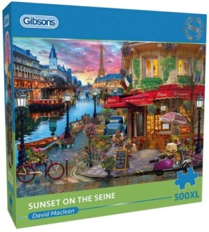 Gibsons: Sunset on the Seine (500XL) legpuzzel