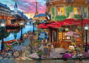 Gibsons: Sunset on the Seine (500XL) legpuzzel