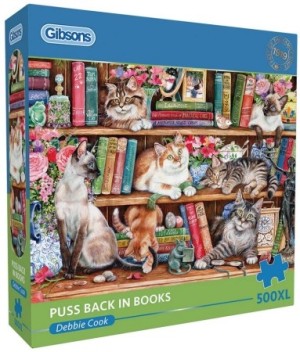 Gibsons: Puss Back in Books (500XL) kattenpuzzel
