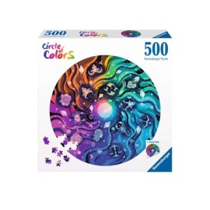 Ravensburger: Circle of Colors - Astrology (500) ronde puzzel