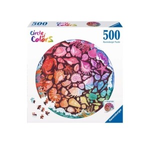 Ravensburger: Circle of Colors - Seashells (500) ronde puzzel