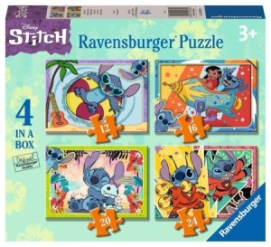 Ravensburger: Disney Stitch 4in1 (12/16/20/24) kinderpuzzels