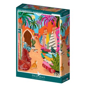 Pieces & Peace: Souk Marrakech (1000) verticale puzzel