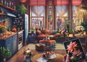 Ravensburger: Cozy Boho Studio (500XL) legpuzzel