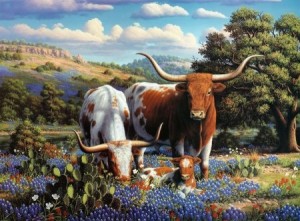 Ravensburger: Loving Longhorns (500) legpuzzel