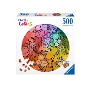 Ravensburger: Circle of Colors - Tropical (500) ronde puzzel