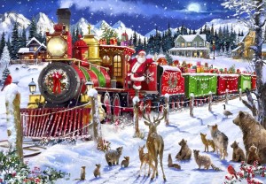 Bluebird: Santa Express USA (1000) kerstpuzzel