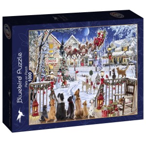 Bluebird: Pets on Porch (1000) kerstpuzzel